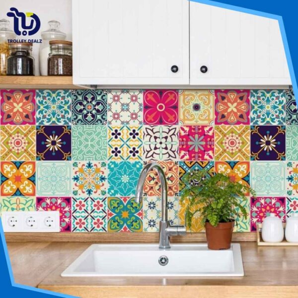 12 PCS Home Decor Tile Stickers Self Adhesive - Image 7