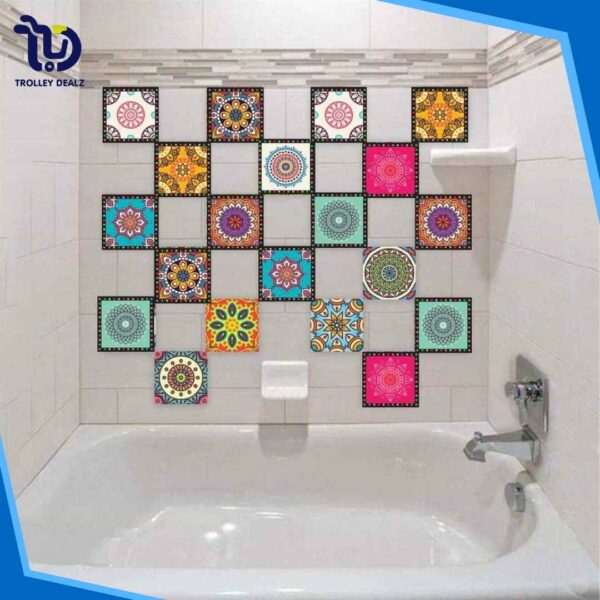 12 PCS Home Decor Tile Stickers Self Adhesive - Image 5