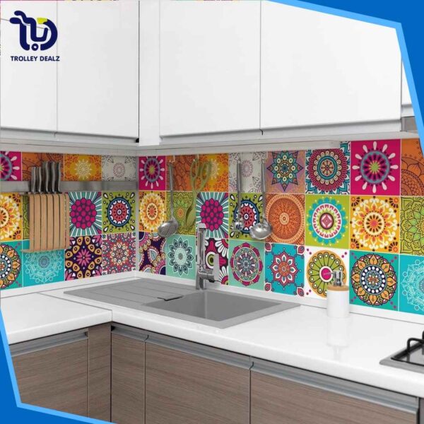 12 PCS Home Decor Tile Stickers Self Adhesive - Image 4