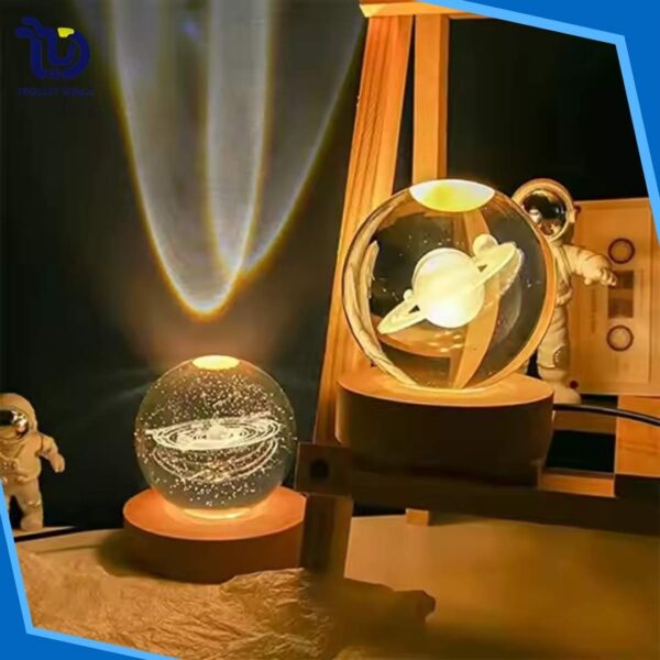 3D Crystal Ball LED Night Light
