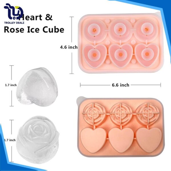 4-Grid Silicone Rose Ice Mold Tray – Elegant Ice Cube Maker - Image 7