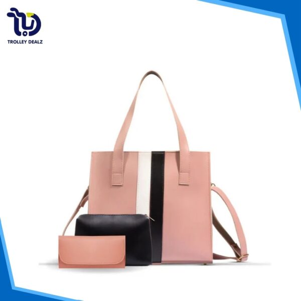 Blend 3 Pcs Random Color Tote Bag – Elegance & Functionality Combined - Image 9