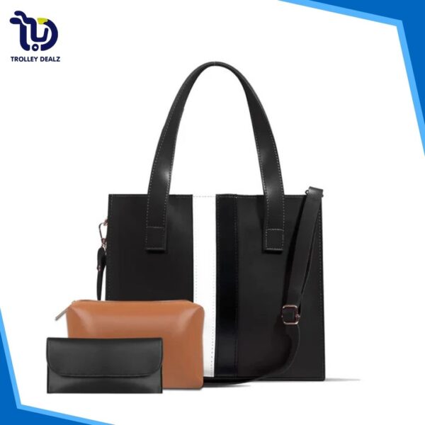 Blend 3 Pcs Random Color Tote Bag – Elegance & Functionality Combined - Image 8