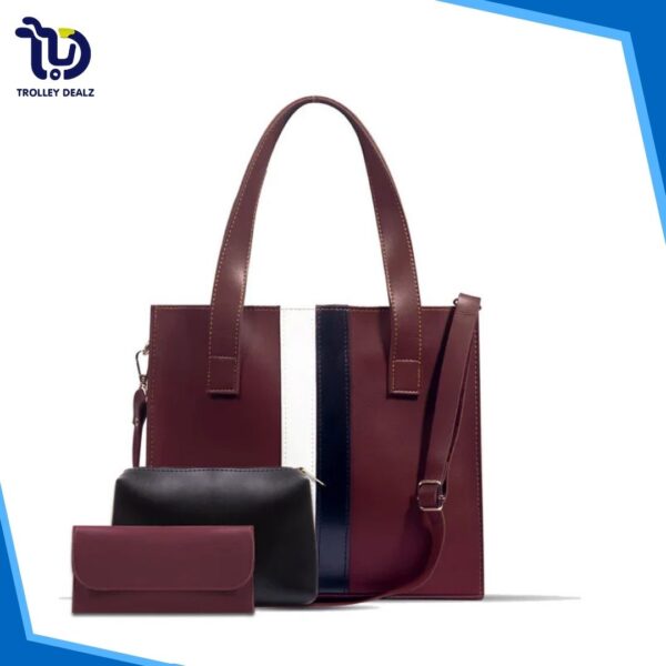 Blend 3 Pcs Random Color Tote Bag – Elegance & Functionality Combined - Image 5