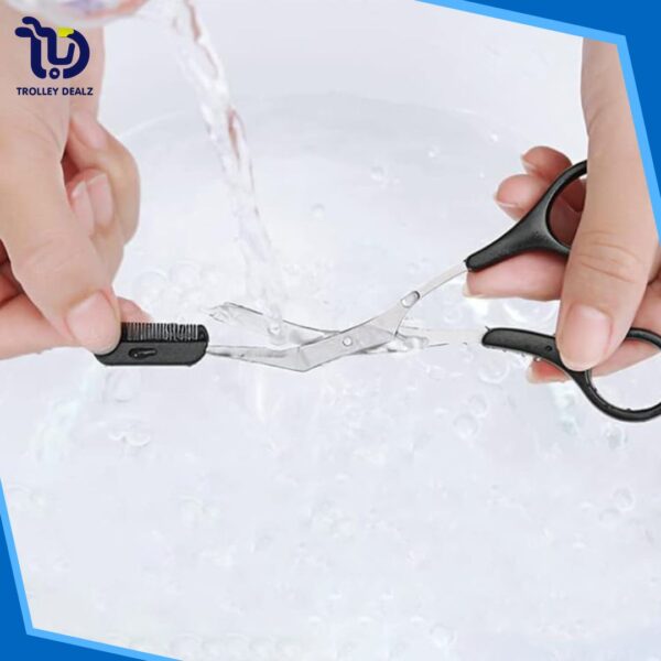 Eyebrow Scissors with Eyebrow Comb - Image 3