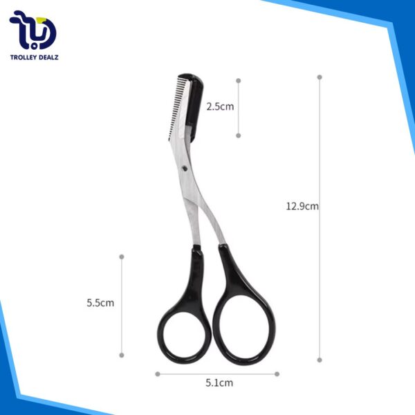 Eyebrow Scissors with Eyebrow Comb - Image 8