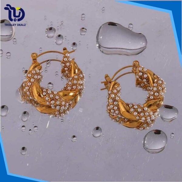 Fancy Stainless Steel Tops – Elegant & Durable Earrings - Image 4