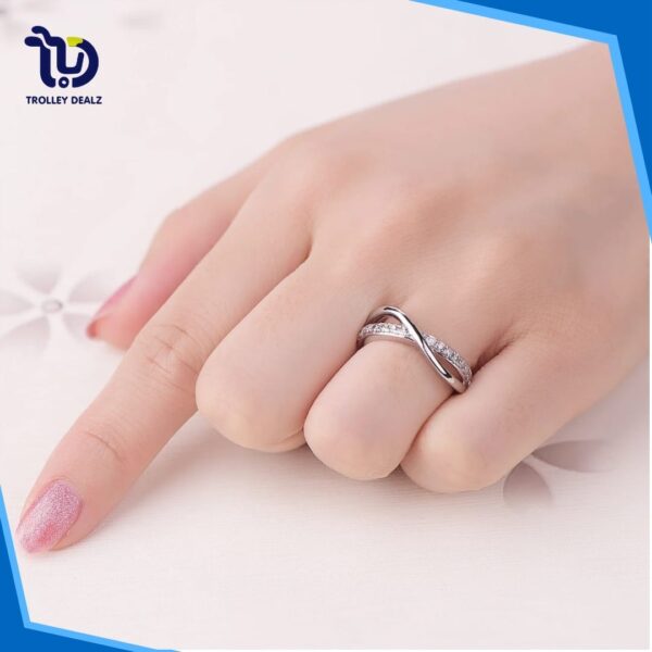 Fancy Zirqon Adjustable Ring - Image 3