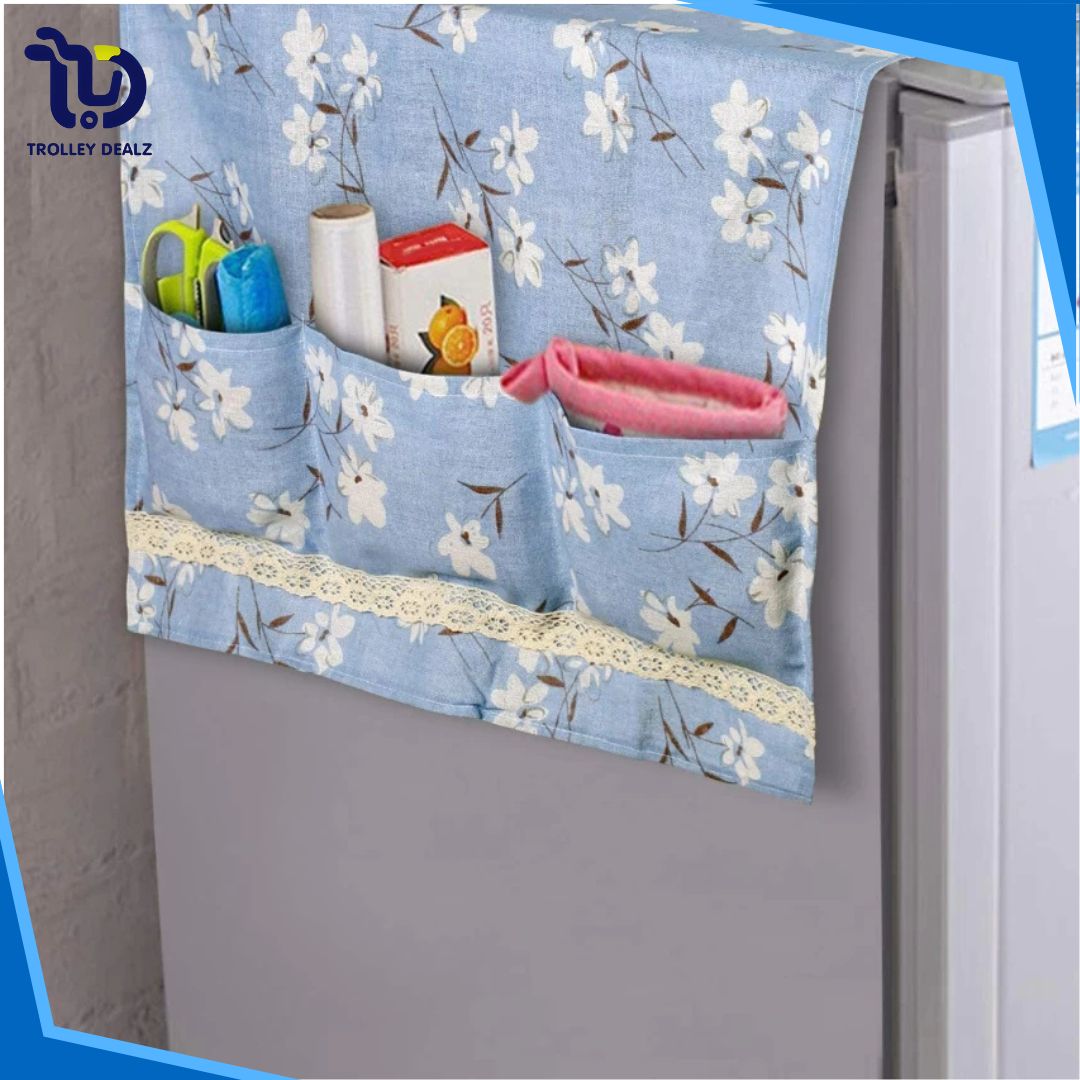 Multi-Pocket Waterproof Fridge Dust Cover - Image 4