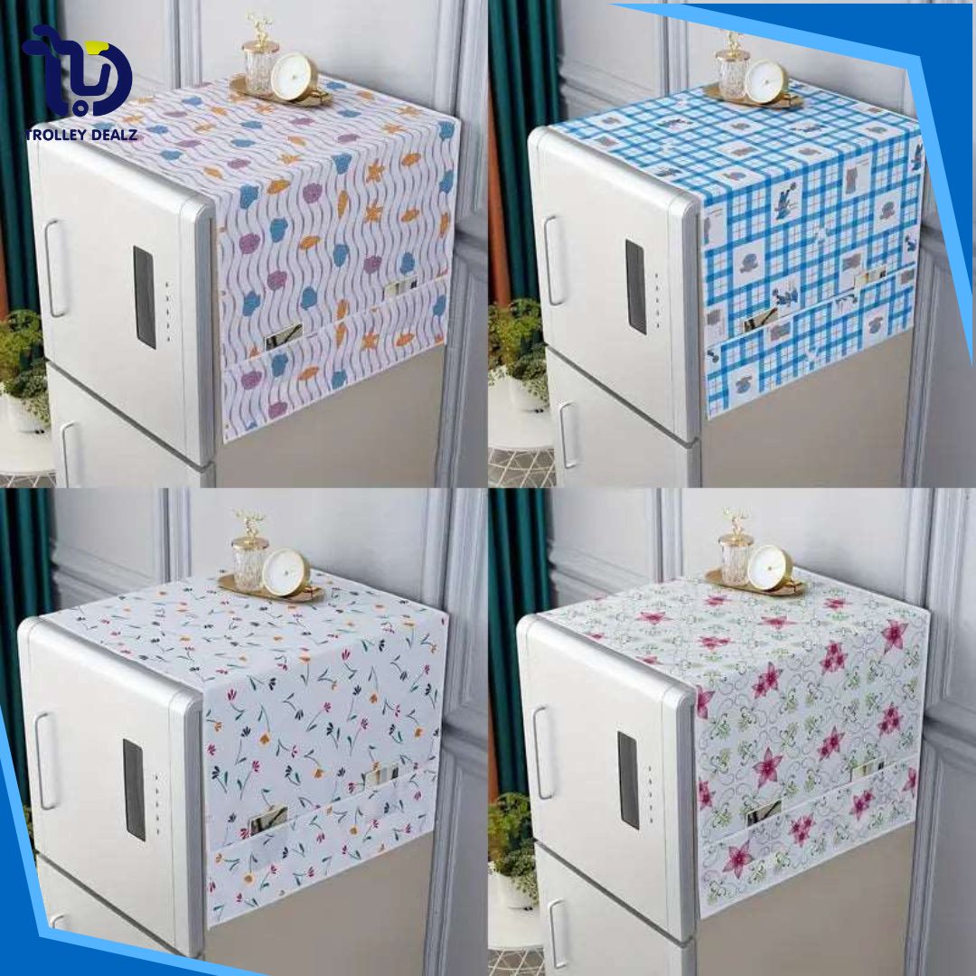 Multi-Pocket Waterproof Fridge Dust Cover - Image 12