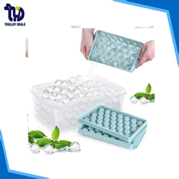 Ice Ball Maker Mold Tray with Lid – Round Silicone Ice Cube Mold - Image 11