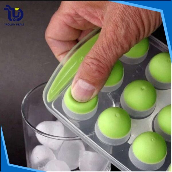 Ice Mold Pop-Up Tray – Easy-Release Silicone Ice Cube Maker