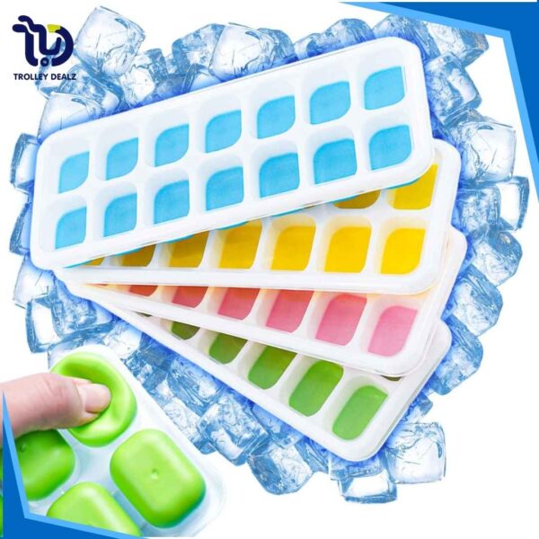 Ice Mold Pop-Up Tray – Easy-Release Silicone Ice Cube Maker - Image 2