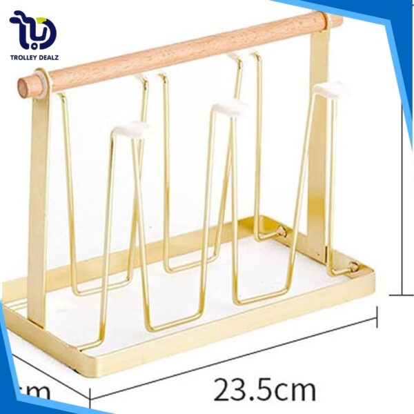 Iron Glass Stand & Cup Holder – Durable & Space-Saving Organizer - Image 2