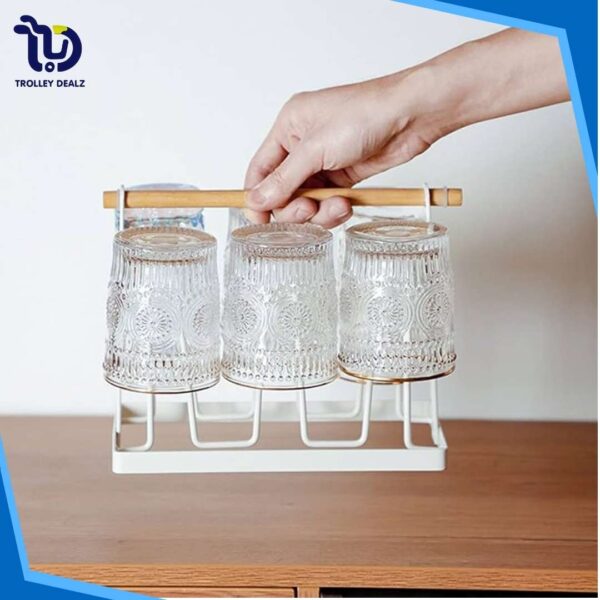 Iron Glass Stand & Cup Holder – Durable & Space-Saving Organizer - Image 7