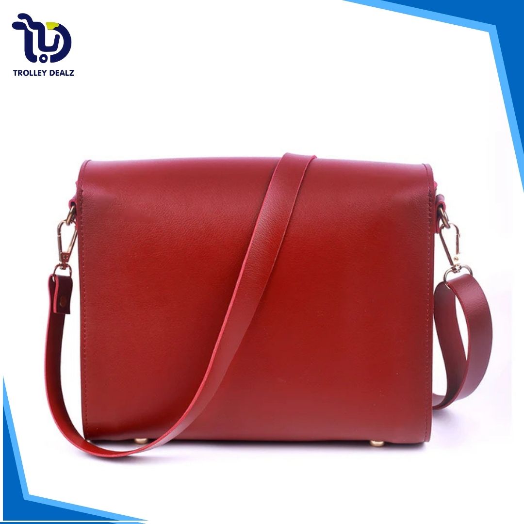 Joy Maroon Crossbody Bag - Image 3