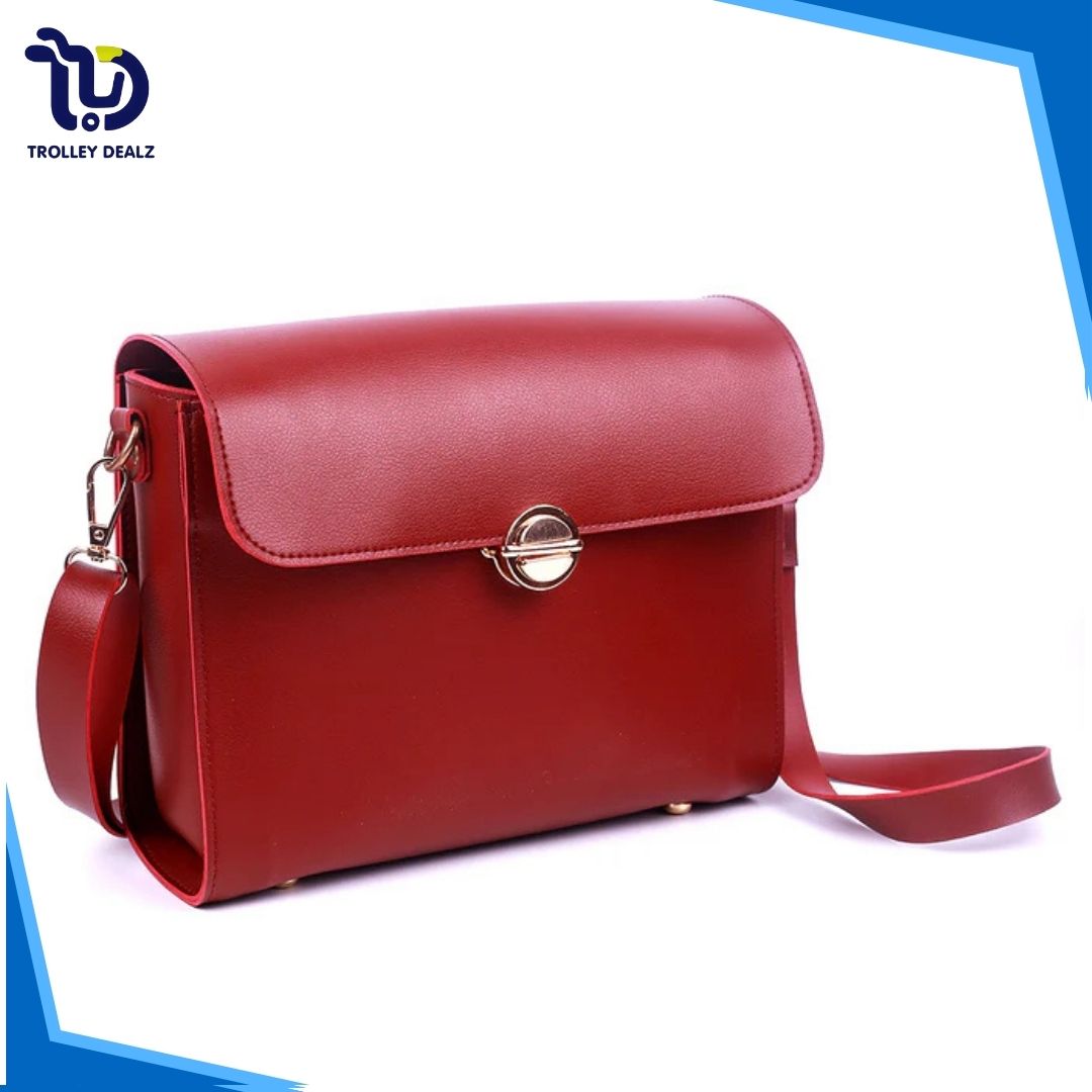 Joy Maroon Crossbody Bag - Image 2