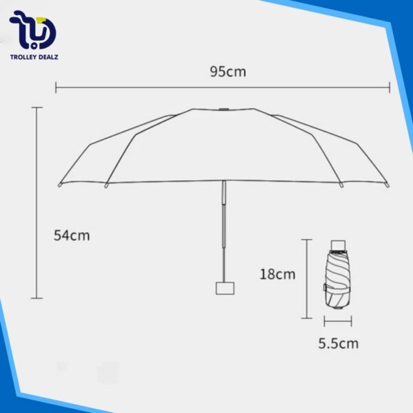 Compact Folding Umbrella – Windproof & Waterproof - Image 9