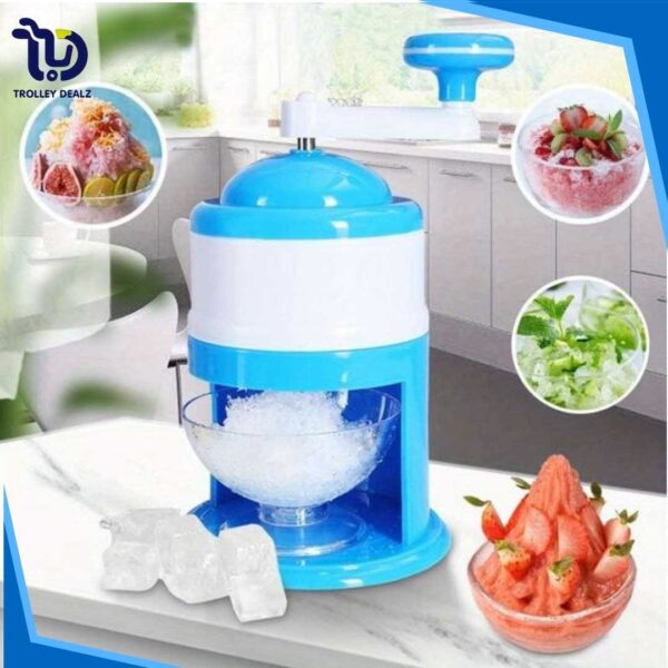 Mini Manual Ice Crusher Machine – Portable Plastic Ice Grinder - Image 8