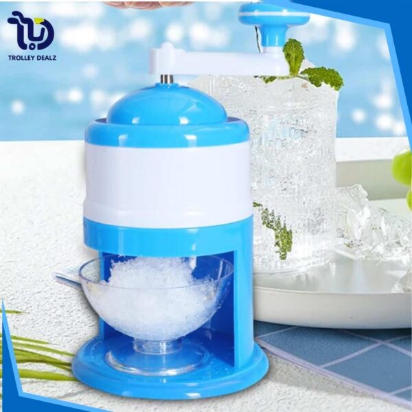 Mini Manual Ice Crusher Machine – Portable Plastic Ice Grinder - Image 7