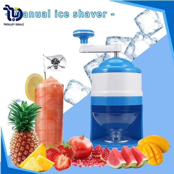Mini Manual Ice Crusher Machine – Portable Plastic Ice Grinder - Image 5