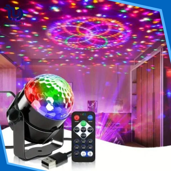 LED Disco Party Light with Remote Control – Sound Activated & Color Changing - Image 8