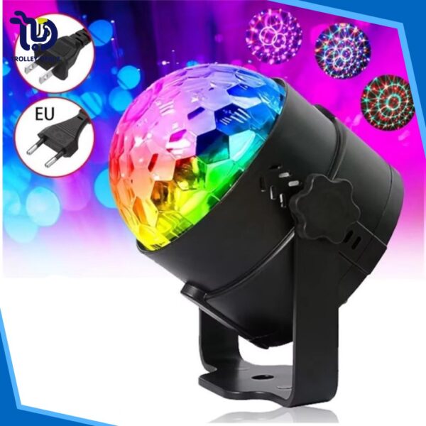 LED Disco Party Light with Remote Control – Sound Activated & Color Changing