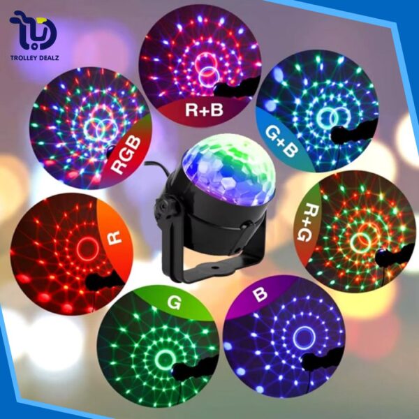 LED Disco Party Light with Remote Control – Sound Activated & Color Changing - Image 5