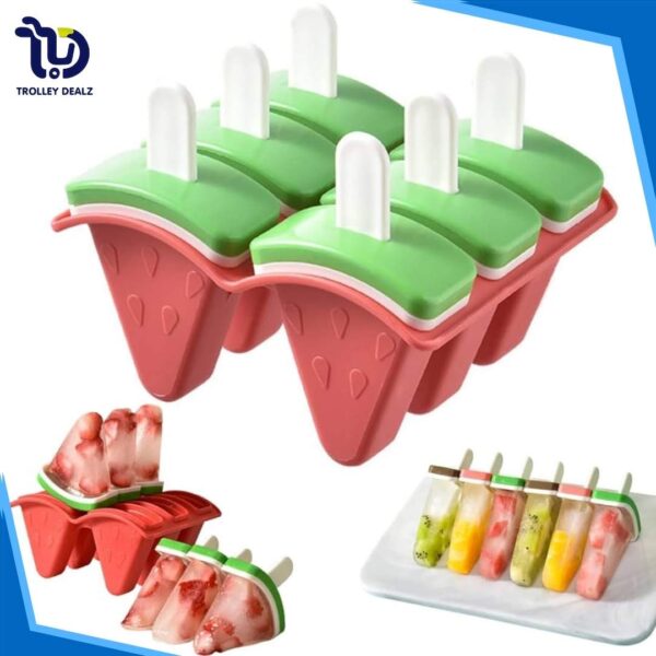 Reusable Watermelon Ice Cream Mold 4 Pcs - Image 4
