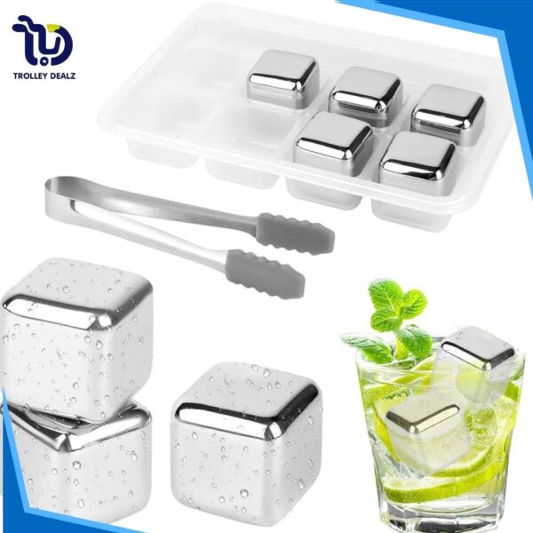 Reusable Stainless Steel Ice Cubes Set – Chill Your Drinks Without Dilution - Image 7