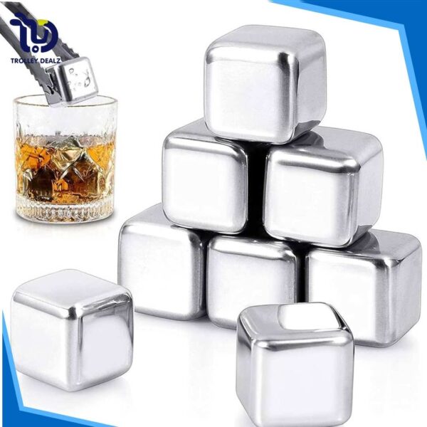 Reusable Stainless Steel Ice Cubes Set – Chill Your Drinks Without Dilution - Image 5