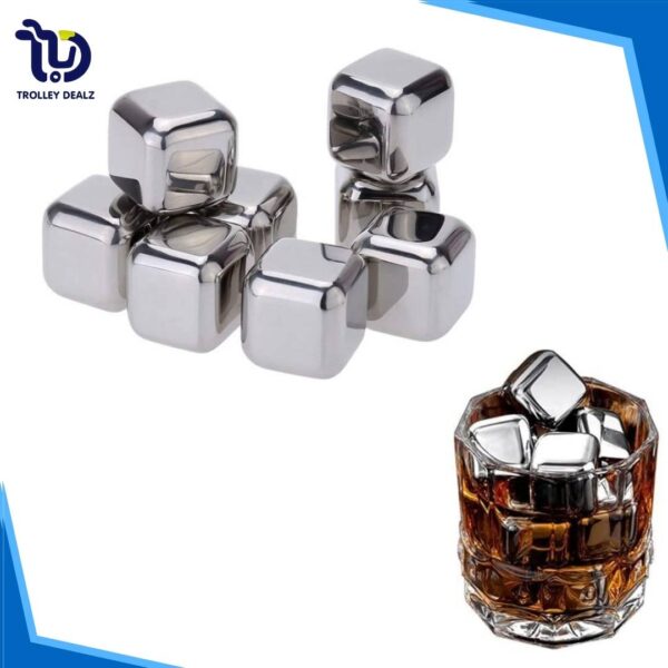 Reusable Stainless Steel Ice Cubes Set – Chill Your Drinks Without Dilution - Image 4