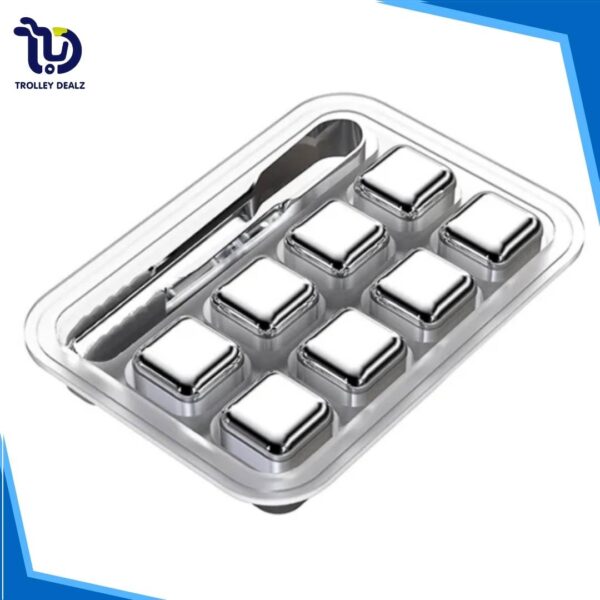 Reusable Stainless Steel Ice Cubes Set – Chill Your Drinks Without Dilution - Image 3