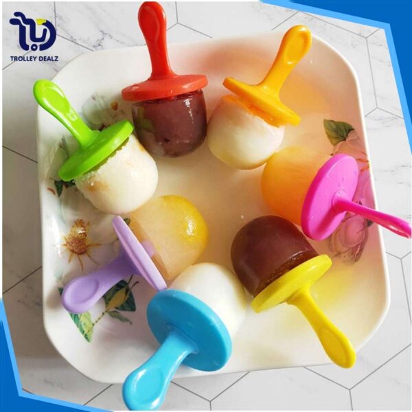 Silicone Ice Cream Popsicle Mold (7 Holes) – Reusable DIY Frozen Treat Maker - Image 2
