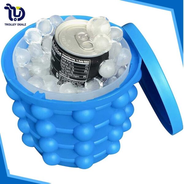 Portable Silicon Ice Cube Maker Bucket - Image 2