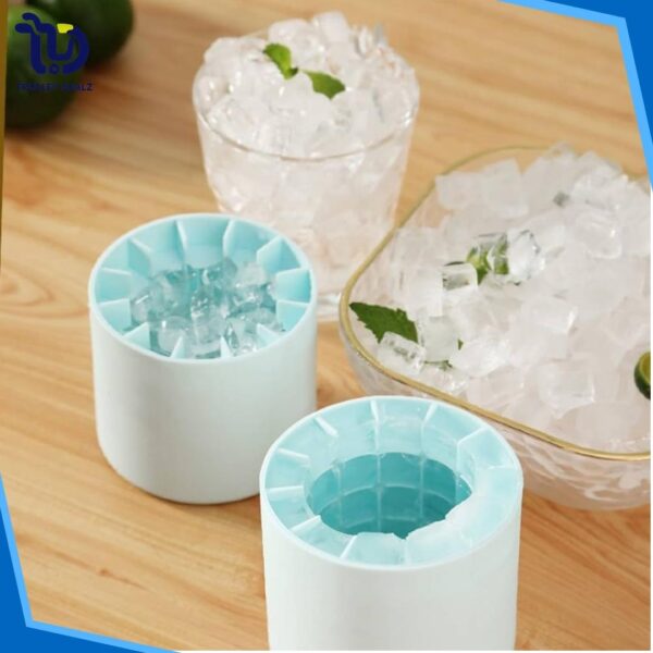Portable Silicon Ice Cube Maker Bucket - Image 4