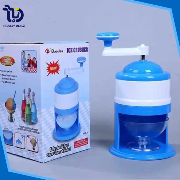 Mini Manual Ice Crusher Machine – Portable Plastic Ice Grinder - Image 9