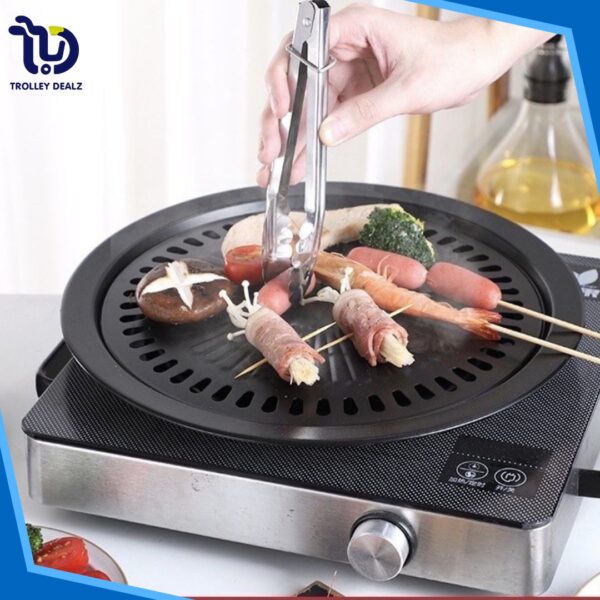 Portable Smokeless Korean BBQ Grill Pan Plate - Image 3