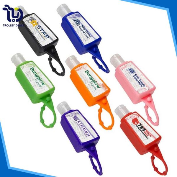 Portable Hand Sanitizer with Silicone Holder 30ML Each - Image 2