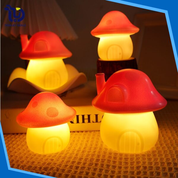 Soft Glow LED Mushroom Night Light Lamp - Image 4