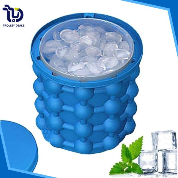 Portable Silicon Ice Cube Maker Bucket - Image 6