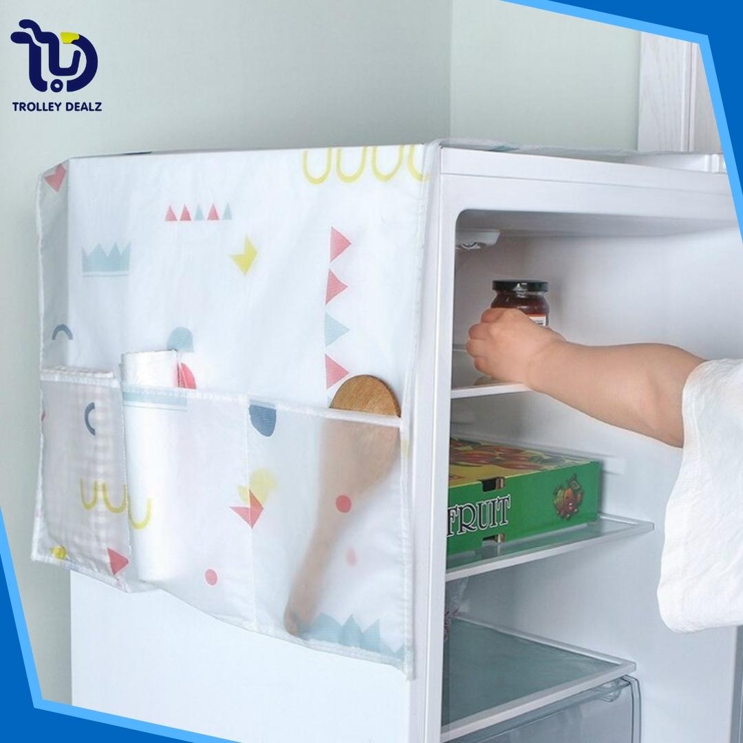 Multi-Pocket Waterproof Fridge Dust Cover - Image 7