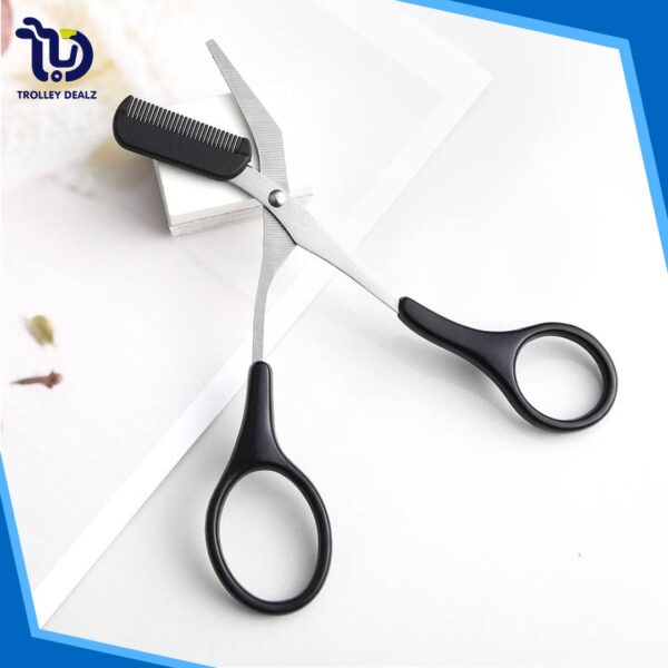 Eyebrow Scissors with Eyebrow Comb - Image 2