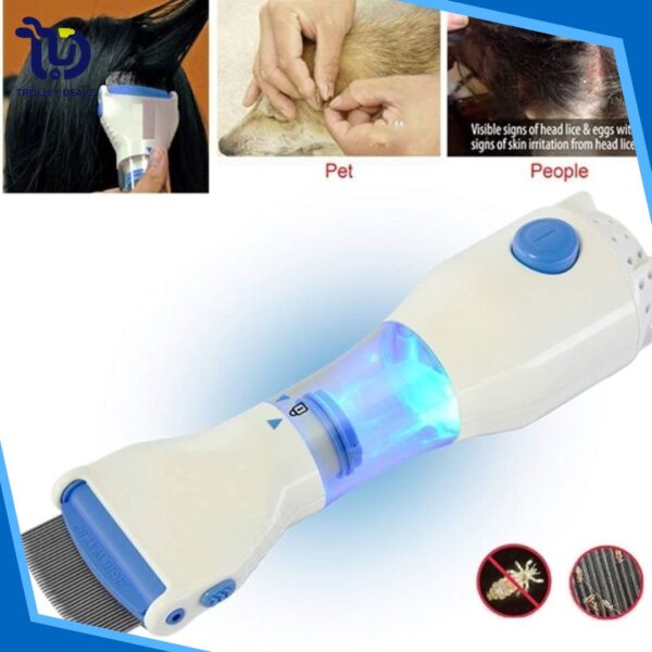 Electric Head Lice & Flea Removal Comb (Anti Lice) – V-Comb Vacuum Suction Tool - Image 7