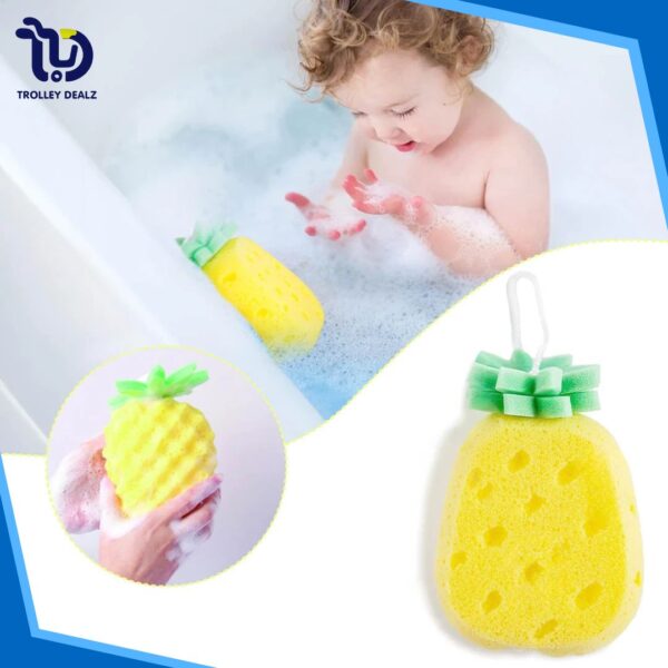 Pineapple-Shaped Bath Sponge – Soft & Exfoliating Shower Scrubber - Image 11