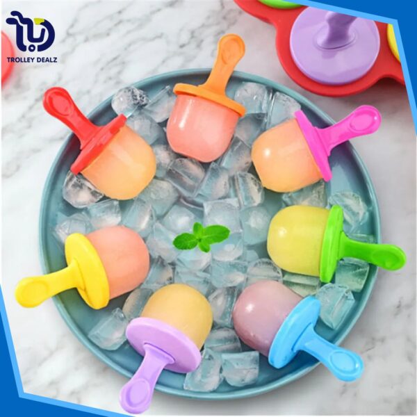 Silicone Ice Cream Popsicle Mold (7 Holes) – Reusable DIY Frozen Treat Maker