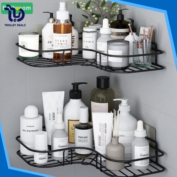 Bathroom Corner Rack Self-Adhesive - Image 3