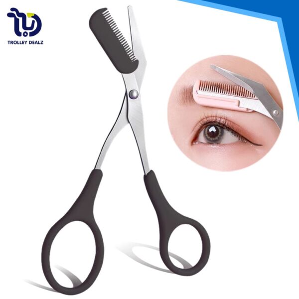 Eyebrow Scissors with Eyebrow Comb - Image 4