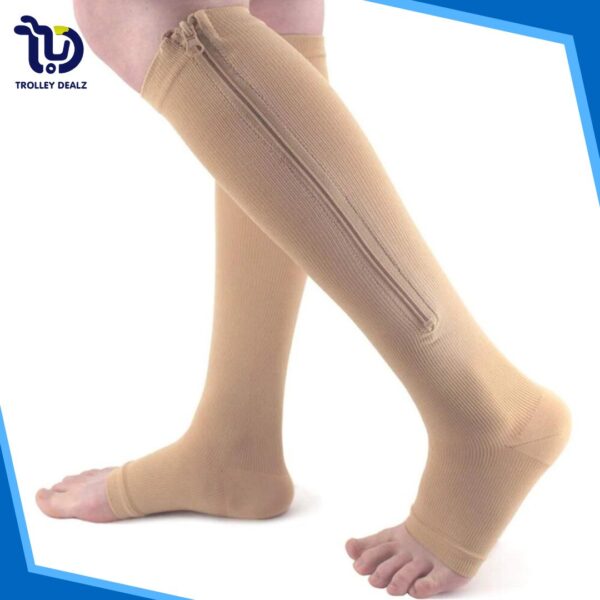 Zip Sox Compression Socks with Zipper – Leg Pain Relief & Circulation Support - Image 11