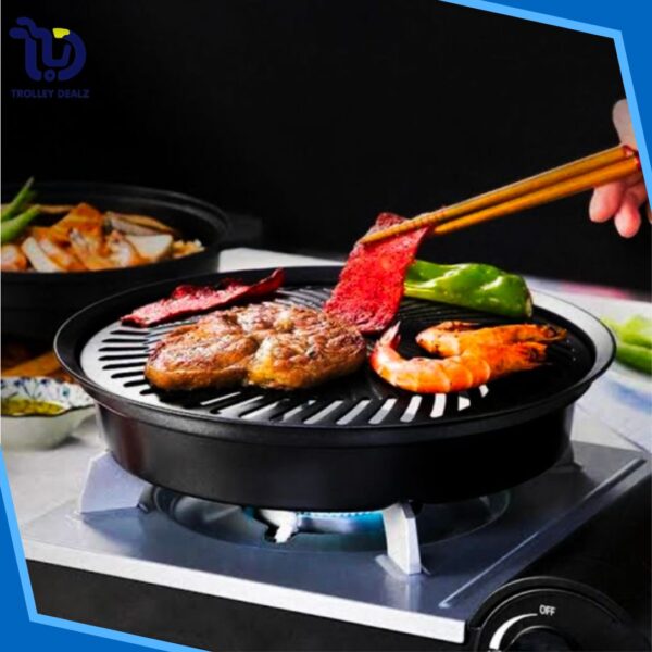 Portable Smokeless Korean BBQ Grill Pan Plate - Image 7